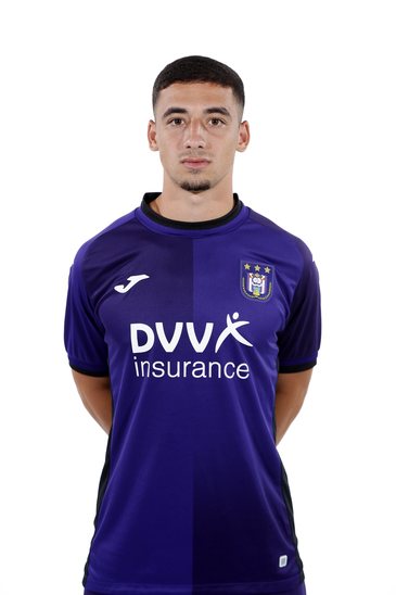 NEERPEDE, BELGIUM - AUGUST 04 : Enock Agyei during the photoshoot of Rsc  Anderlecht Futures on