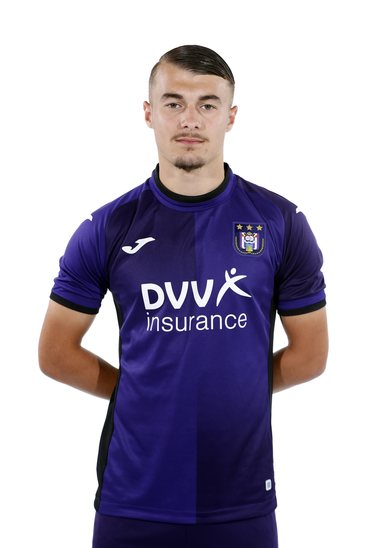 NEERPEDE, BELGIUM - AUGUST 04 : Nicholas Rutgeerts during the photoshoot of Rsc  Anderlecht Futures